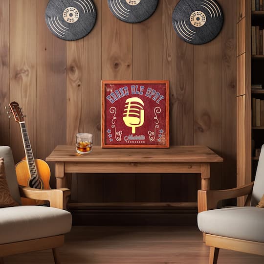 American Art Decor Grand Ole Opry LED Light Box - 12.625" x 12.625"